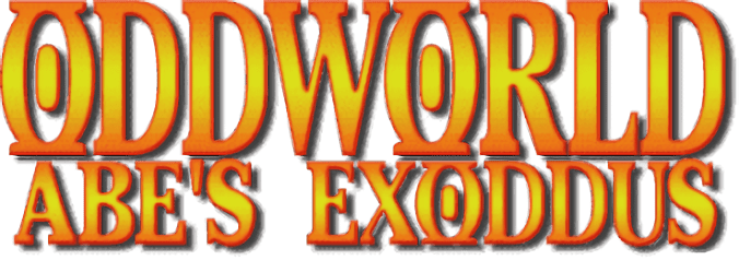 Oddworld Abe's Exoddus logo for Playstation